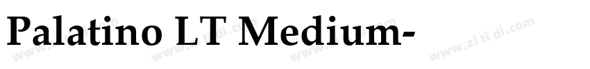 Palatino LT Medium字体转换